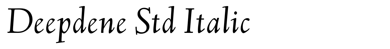 Deepdene Std Italic